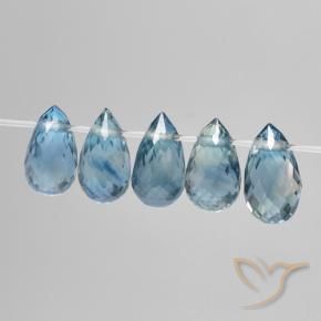 Shop natural 2.12ct Bleu Saphir gems, Briolette, from Madagascar at GemSelect. In stock, global shipping!