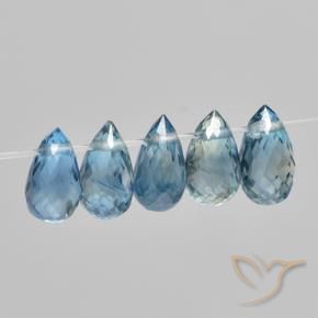 Shop natural 2.12ct Bleu Saphir gems, Briolette, from Madagascar at GemSelect. In stock, global shipping!