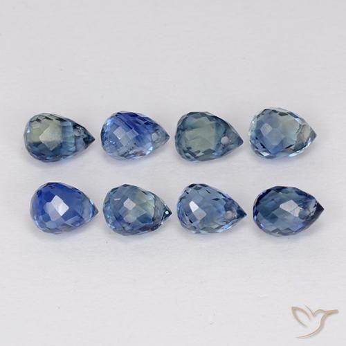 Shop natural 2.66ct Bleu violet clair Saphir gems, Briolette, from Madagascar at GemSelect. In stock, global shipping!