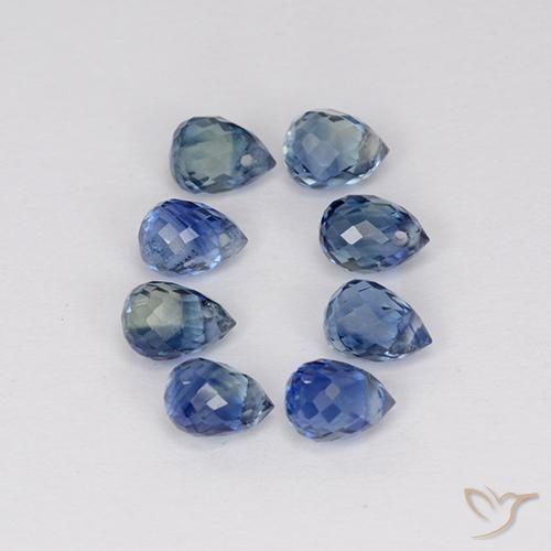 Shop natural 2.66ct Bleu violet clair Saphir gems, Briolette, from Madagascar at GemSelect. In stock, global shipping!