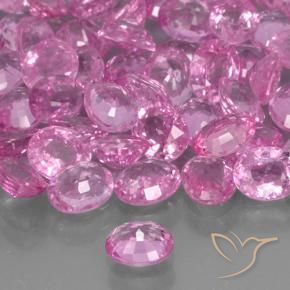Saphir Pourpre intense naturelle ovale, 0.42 ct, VS