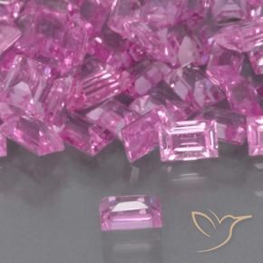 Saphir Pourpre moyen naturelle Baquette, 0.11 ct, VS