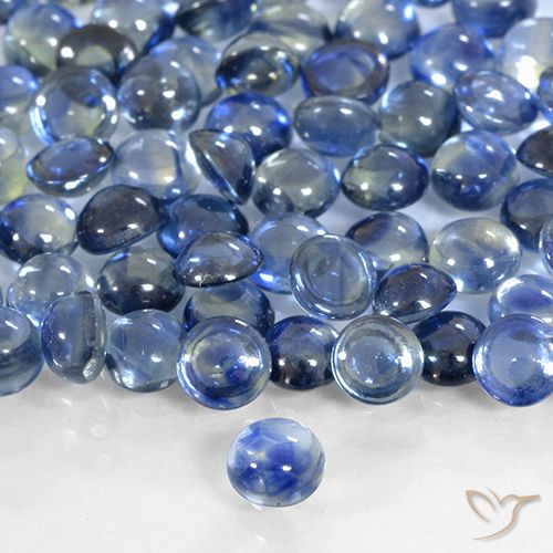 0.41ct Naturel Bleu foncé Saphir, Tour, Transparent