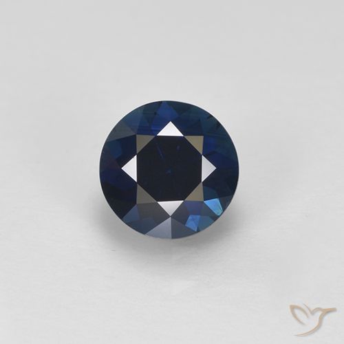 0.58ct Naturel Bleu nuit Saphir, Tour, VVS-VS