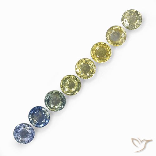 Saphir taille ronde en vrac de 3,56 ct, 4,6 mm de Tanzanie, Photo A