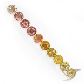 Achetez naturel 3,57ct multicolore saphir gems, coupe roude, en provenance tanzanie chez gemselect. en stock, livraison internationale!