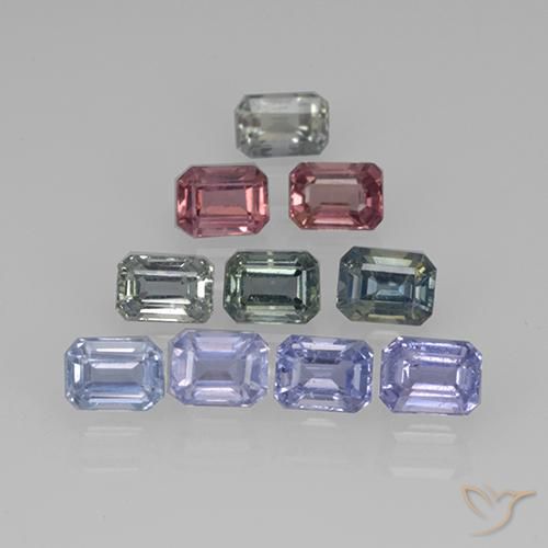 Shop natural 3.06ct Multicolore Saphir gems, Octogone / coupe Émeraude, from Tanzanie at GemSelect. In stock, global shipping!