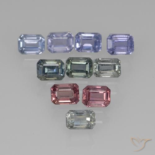 Shop natural 3.06ct Multicolore Saphir gems, Octogone / coupe Émeraude, from Tanzanie at GemSelect. In stock, global shipping!