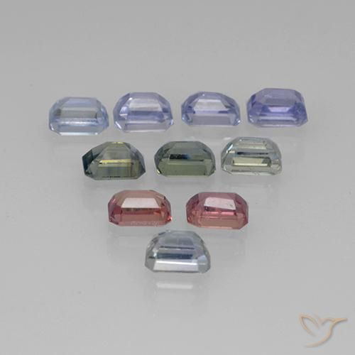 Shop natural 3.06ct Multicolore Saphir gems, Octogone / coupe Émeraude, from Tanzanie at GemSelect. In stock, global shipping!