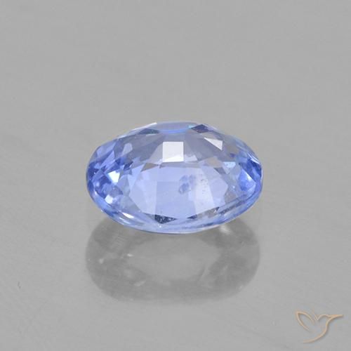 Saphir Bleu clair naturelle ovale, 0.67 ct, VVS-VS