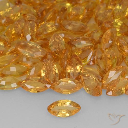 Saphir Or naturelle Marquise, 0.20 ct, VVS-VS