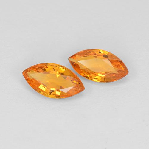 Achetez naturel 0.92ct Orange moyen Saphir gems, Marquise, En provenance Tanzanie chez GemSelect. En stock, livraison internationale!