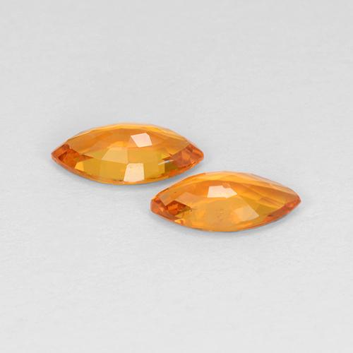 Achetez naturel 0.92ct Orange moyen Saphir gems, Marquise, En provenance Tanzanie chez GemSelect. En stock, livraison internationale!