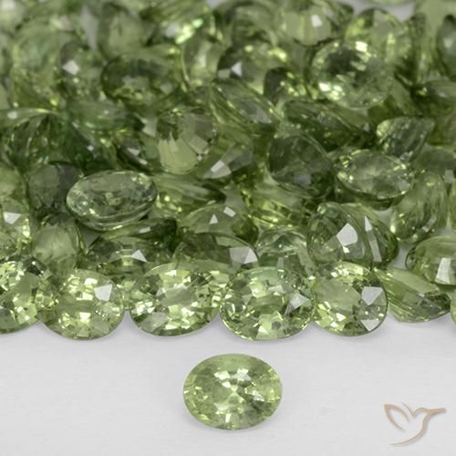 0.24ct Naturel Vert foncé Saphir, ovale, VVS-VS