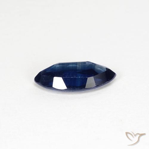 Saphir Bleu marine naturelle Marquise, 0.96 ct, VVS-VS