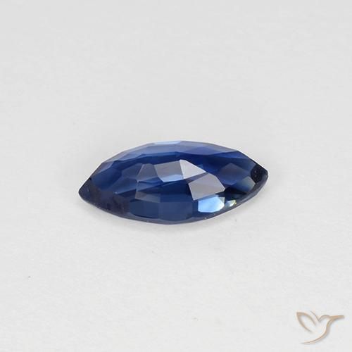 Saphir Bleu crépuscule naturelle Marquise, 0.81 ct, VVS-VS