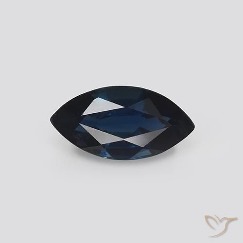 1.17ct Naturel Bleu noirâtre Saphir, Marquise, VVS-VS