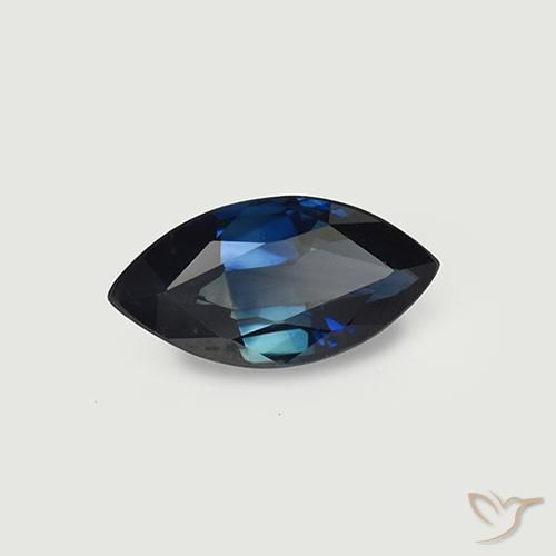 Saphir Bleu nuit naturelle Marquise, 1.03 ct, VVS-VS
