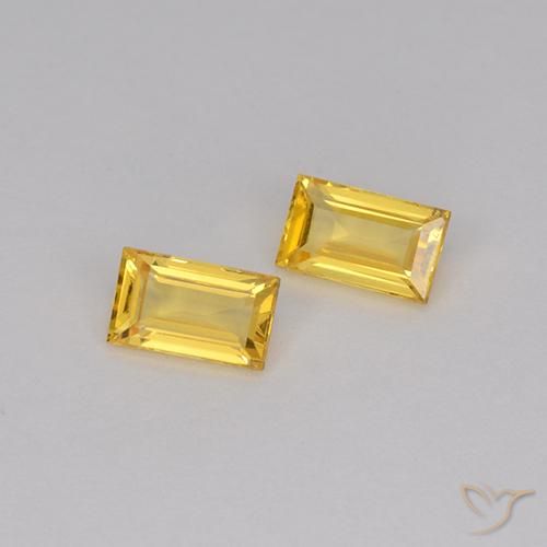 Shop natural 0.75ct Doré Saphir gems, Baquette, from Tanzanie at GemSelect. In stock, global shipping!