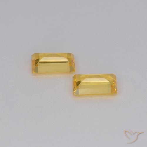 Shop natural 0.75ct Doré Saphir gems, Baquette, from Tanzanie at GemSelect. In stock, global shipping!
