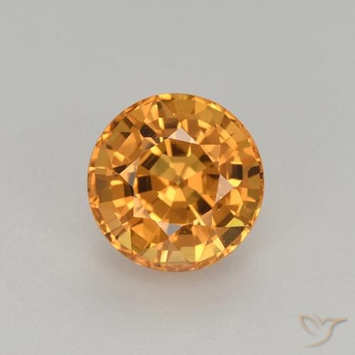 1.06ct Naturel Orange foncé Saphir, Tour, VVS