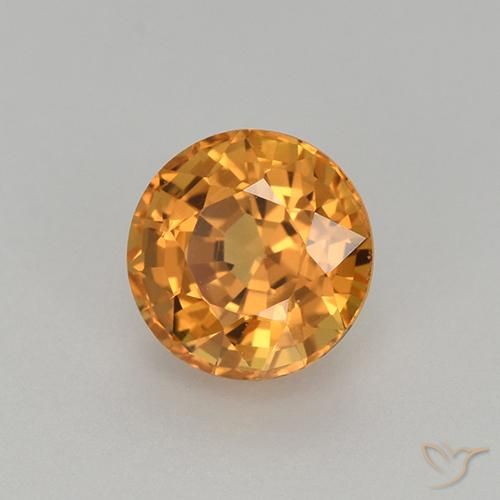 Saphir Orange foncé naturelle Tour, 1.06 ct, VVS