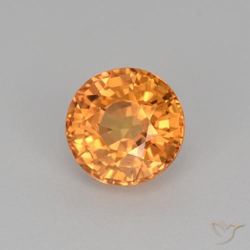 Saphir Orange foncé naturelle Tour, 1.00 ct, VVS