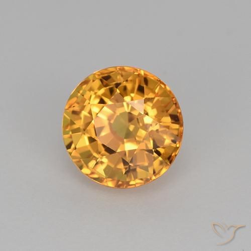 Saphir Or orange foncé naturelle Tour, 1.06 ct, VVS