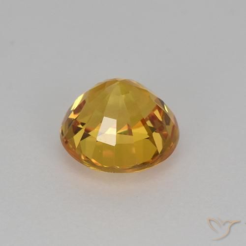 Saphir Or orange foncé naturelle Tour, 1.06 ct, VVS