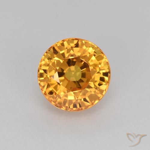 1.16ct Naturel Orange moyen Saphir, Tour, VVS