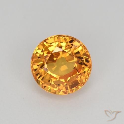 1.03ct Naturel Orange moyen Saphir, Tour, VVS