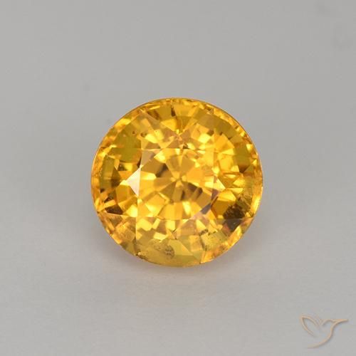1.11ct Naturel Orange doré profond Saphir, Tour, VVS-VS
