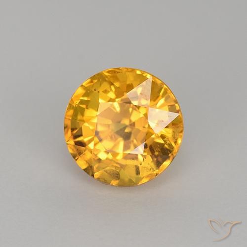 Saphir Orange doré profond naturelle Tour, 1.11 ct, VVS-VS