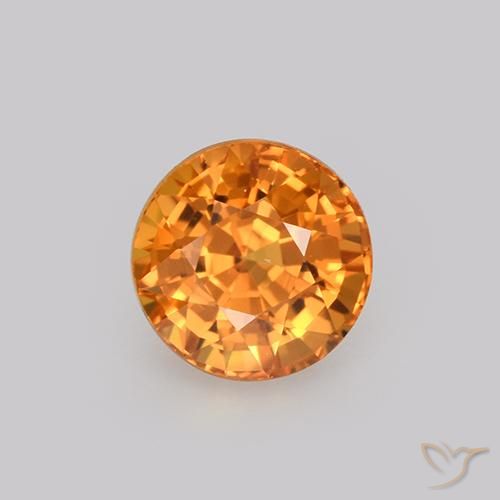 1.13ct Naturel Orange foncé Saphir, Tour, VVS-VS
