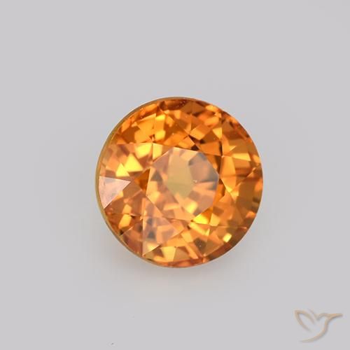 Saphir Orange foncé naturelle Tour, 1.13 ct, VVS-VS