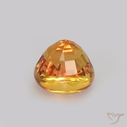Saphir Orange foncé naturelle Tour, 1.13 ct, VVS-VS