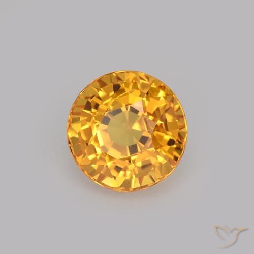 Saphir Orange moyen naturelle Tour, 1.03 ct, VVS