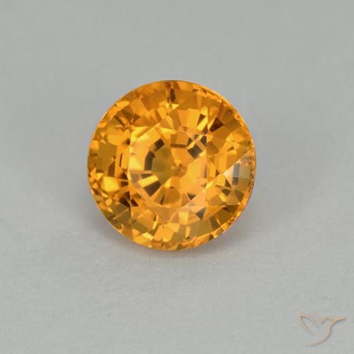 Saphir Or orange foncé naturelle Tour, 1.00 ct, VVS