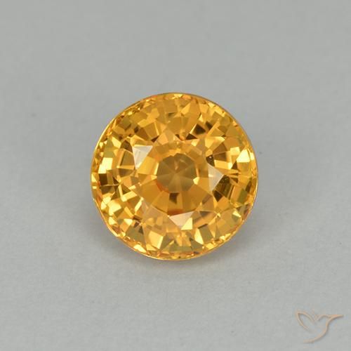 1.05ct Naturel Doré foncé Saphir, Tour, VVS