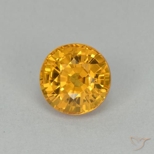 1.00ct Naturel Doré foncé Saphir, Tour, VVS