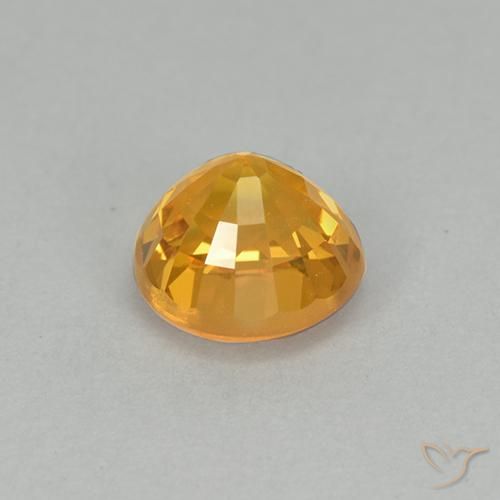 Saphir Doré foncé naturelle Tour, 1.00 ct, VVS
