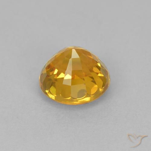 Saphir Orange doré profond naturelle Tour, 1.02 ct, VVS