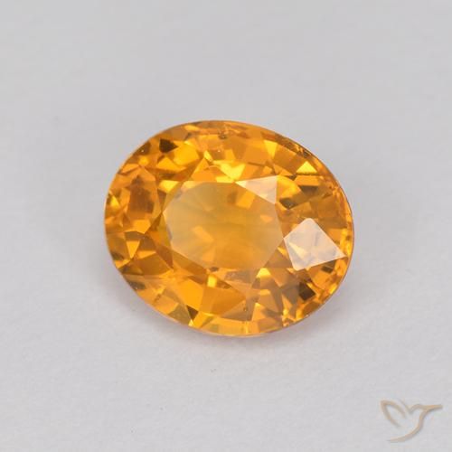 Saphir Or naturelle ovale, 1.07 ct, VVS
