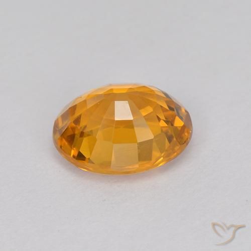 Saphir Or naturelle ovale, 1.07 ct, VVS