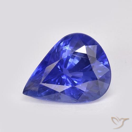4.38ct Naturel Bleu violet intense Saphir, En forme de poire, VS