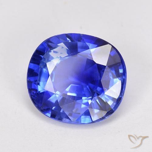 Saphir Bleu Barbeau naturelle ovale, 4.14 ct, VS