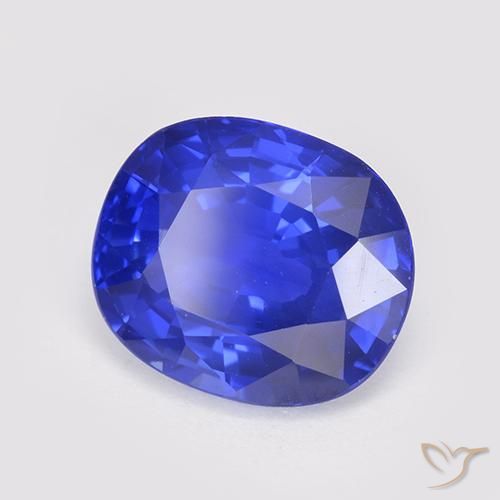 Saphir Bleu Barbeau naturelle ovale, 3.24 ct, VS