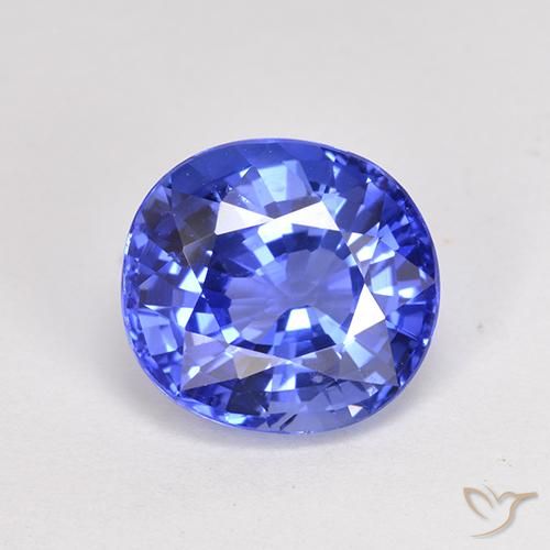 3.66ct Naturel Bleu bleuet léger Saphir, ovale, VS