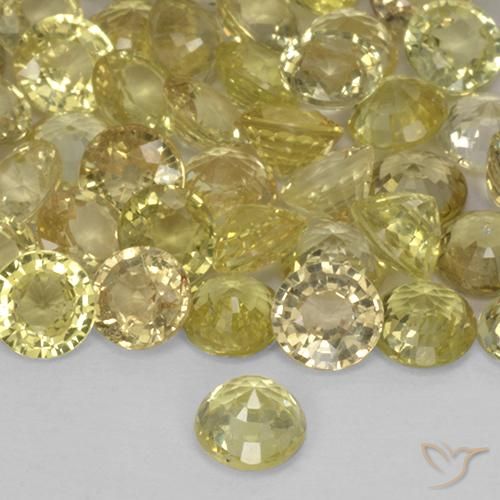 Saphir Jaune pâle naturelle Tour, 0.40 ct, VS