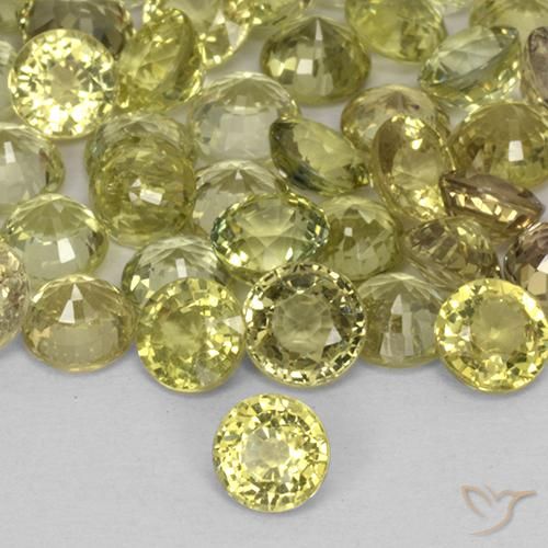 Saphir Jaune citron naturelle Tour, 0.47 ct, VS